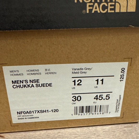 The North Face Men's Chukka Boots in Gray - 12 Men's - Picture 2 of 4